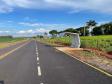Obra de pavimentação da estrada entre Ramilândia e Santa Helena
