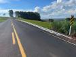 Obra de pavimentação da estrada entre Ramilândia e Santa Helena