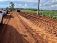 Obra de pavimentação da estrada entre Ramilândia e Santa Helena