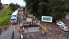 PRC-280 início restauração em concreto em Pato Branco