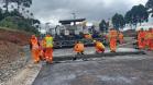 PRC-466 em Guarapuava - primeiras placas de concreto da pista nova