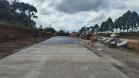 PRC-466 em Guarapuava - primeiras placas de concreto da nova pista