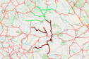 Mapa indicando todos os trechos atendidos