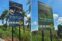 Novas placas e painéis da BR-487 na Parque Nacional Ilha Grande