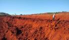 Terraplenagem na obra de restauração em concreto da PR-151 entre Ponta Grossa e Palmeira