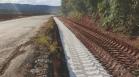 Terraplenagem na obra de restauração em concreto da PR-151 entre Ponta Grossa e Palmeira