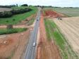 Terraplenagem na obra de restauração em concreto da PR-151 entre Ponta Grossa e Palmeira