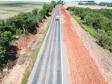 Terraplenagem na obra de restauração em concreto da PR-151 entre Ponta Grossa e Palmeira