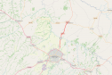 Mapa do trecho de duplicação da PR-317 entre Maringá e Iguaraçu