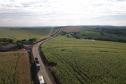 Pavimentação da estrada entre Ramilândia e Santa Helena
