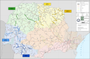 Mapa do Programa Rota Segura: 3ªs faixas