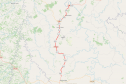 Mapa indicando trecho da PRC-466 entre Manoel Ribas e Lidianópolis