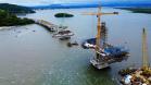 Obras da Ponte de Guaratuba em agosto 2025