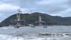 Obras da Ponte de Guaratuba em agosto 2025