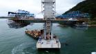 Obras da Ponte de Guaratuba em agosto 2025