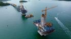 Obras da Ponte de Guaratuba em agosto 2025
