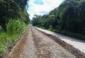 Serviços de conservação na Estrada de Guaraqueçaba