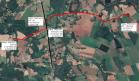 Mapa indicando a Estrada Rio Bonito em Guamiranga