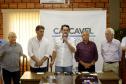 Governador Carlos Massa Ratinho Junior durante Coletiva de Imprensa no Show Rural.  Cascavel, 07/02/2019  -  Foto: Arnaldo Alves/ANPr