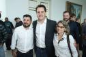 Governador Carlos Massa Ratinho Júnior dá posse ao secretário de Estado da Infrestrurura e Logística, Sandro Alex, e ao diretor do Departamento de Estradas e Rodagem (DER), João Alfredo zampieri - Curitiba, 13/02/2019 - Foto: Rodrigo Félix Leal/ANPr