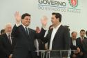 Governador Carlos Massa Ratinho Júnior dá posse ao secretário de Estado da Infrestrurura e Logística, Sandro Alex, e ao diretor do Departamento de Estradas e Rodagem (DER), João Alfredo zampieri - Curitiba, 13/02/2019 - Foto: Rodrigo Félix Leal/ANPr
