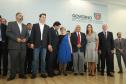 Governador Carlos Massa Ratinho Júnior dá posse ao secretário de Estado da Infrestrurura e Logística, Sandro Alex, e ao diretor do Departamento de Estradas e Rodagem (DER), João Alfredo zampieri - Curitiba, 13/02/2019 - Foto: Rodrigo Félix Leal/ANPr