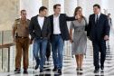 Governador Carlos Massa Ratinho Júnior dá posse ao secretário de Estado da Infrestrurura e Logística, Sandro Alex, e ao diretor do Departamento de Estradas e Rodagem (DER), João Alfredo zampieri  -  Curitiba, 13/02/2019  -  Foto: Jaelson Lucas/ANPr