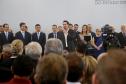 Governador Carlos Massa Ratinho Júnior dá posse ao secretário de Estado da Infrestrurura e Logística, Sandro Alex, e ao diretor do Departamento de Estradas e Rodagem (DER), João Alfredo zampieri  -  Curitiba, 13/02/2019  -  Foto: Jaelson Lucas/ANPr