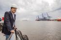 O Porto de Paranaguá comemora seu 84º aniversário no próximo domingo (17), mantendo o desempenho que o coloca entre os portos mais importantes da América Latina e o segundo maior porto do Brasil. Na foto, deputado Sandro Alex, secretário de Infraestrutura e Logística.  -  Paranaguá, 15/03/2019  -  Foto:  Claudio Neves/APPA  