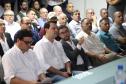 O governador Carlos Massa Ratinho Júnior anuncia medidas para melhoria viária no município de Paranaguá. Foto: José Fernando Ogura/ANPr