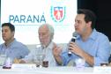 O governador Carlos Massa Ratinho Junior  participa de coletiva na Expolondrina nesta quarta-feira (10).  Londrina, 10/04/2019 -  Foto: Rodrigo Félix Leal/ANPr