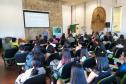 Representantes da comunidade pesqueira de Paranaguá e estudantes universitários participaram, nesta quinta-feira (11), do Seminário de Pesca promovido pelos Portos do Paraná. Com lotação completa no auditório do Museu de Arqueologia e Etnologia (MAE), o primeiro encontro para a devolutiva dos dados de quatro anos de monitoramento foi bastante produtivo. Foto: APPA