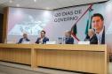O governador Carlos Massa Ratinho Junior participa de reunião com associados do Sinduscon-PR  nesta terça-feira (7) apresentando um balanço dos 120 dias de gestão do Estado.   Curitiba, 07/05/2019 -  Foto: Geraldo Bubniak/ANPr