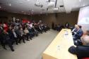 O governador Carlos Massa Ratinho Junior participa de reunião com associados do Sinduscon-PR nesta terça-feira (7) apresentando um balanço dos 120 dias de gestão do Estado. Curitiba, 07/05/2019 - Foto: Rodrigo Felix Leal/ANPr