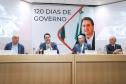 O governador Carlos Massa Ratinho Junior participa de reunião com associados do Sinduscon-PR nesta terça-feira (7) apresentando um balanço dos 120 dias de gestão do Estado. Curitiba, 07/05/2019 - Foto: Rodrigo Felix Leal/ANPr