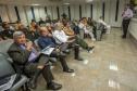 Os Portos do Paraná receberam nesta quinta-feira (23) alunos militares e civis da Escola Superior de Guerra (ESG), do Ministério da Defesa, participantes do Curso de Logística e Mobilização Nacional. Além de assistir a uma palestra sobre as atividades portuárias no Estado, o grupo visitou o cais do Porto de Paranaguá. Foto: Claudio Neves/Appa