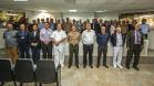 Os Portos do Paraná receberam nesta quinta-feira (23) alunos militares e civis da Escola Superior de Guerra (ESG), do Ministério da Defesa, participantes do Curso de Logística e Mobilização Nacional. Além de assistir a uma palestra sobre as atividades portuárias no Estado, o grupo visitou o cais do Porto de Paranaguá. Foto: Claudio Neves/Appa