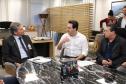 Governador carlos Massa Ratinho Junior durante encontro com o diretor - geral brasileiro da Itaipu Binacional, general Joaquin Silva e Luna  -  Foz do Iguaçu, 12/06/2019  -  Foto: Rodrigo Félix Leal/ANPr