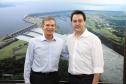 Governador carlos Massa Ratinho Junior durante encontro com o diretor - geral brasileiro da Itaipu Binacional, general Joaquin Silva e Luna  -  Foz do Iguaçu, 12/06/2019  -  Foto: Rodrigo Félix Leal/ANPr