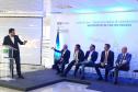 O secretário de Estado de Infraestrutura e Logística, Sandro Alex, participou da inauguração e falou sobre as iniciativas em andamento para melhorar a infraestrutura e reforçar o polo turístico de Foz do Iguaçu.  -  Foz do Iguaçu, 28/06/2019  -  Foto: Divulgação