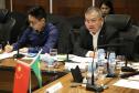 O governador Carlos Massa Ratinho Junior e técnicos da Secretaria de Infraestrutura e Logística apresentaram nesta quarta-feira (7) ao grupo China Merchants projetos ferroviários de curto, médio e longo prazos no Paraná