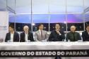 O governador concede coletiva à imprensa.Ponta Grossa, 23-10-19.Foto: Arnaldo Alves / AEN.