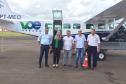 O polo moveleiro de Arapongas, principal do Paraná e um dos mais importantes do País, deverá alavancar ainda mais negócios com a nova linha aérea ligando o município a Curitiba e facilitando o acesso a grandes centros nacionais. A linha começou a operar nesta quarta-feira (23) e faz parte do programa Voe Paraná, criado pelo Governo do Estado para ampliar a malha aeroviária. Foto: Prefeitura de Arapongas