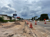 Obra do novo viaduto da BR-376 em São José dos Pinhais