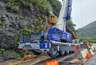 BR-277, km 41: instalação tela metálica