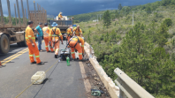 Serviços do Integra Paraná na PR-151 entre Ponta Grossa e Sengés