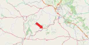 Mapa do local do bloqueio na PR-438