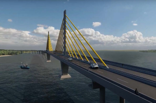 Captura de tela do vídeo da nova maquete digital da ponte