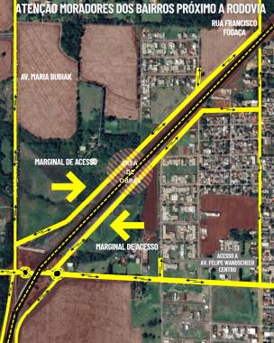 Croqui futuras marginais perimetral leste