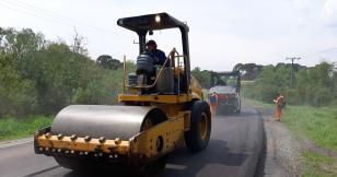 PR-427 serviços de conservação entre Campo do Tenente e a Lapa